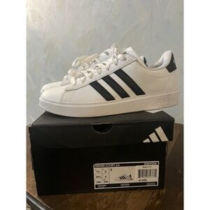Adidas Grand Court 2.0 GW9214 White/Blk Cloudfoam Shoes Women's Size 7.5 Perfect